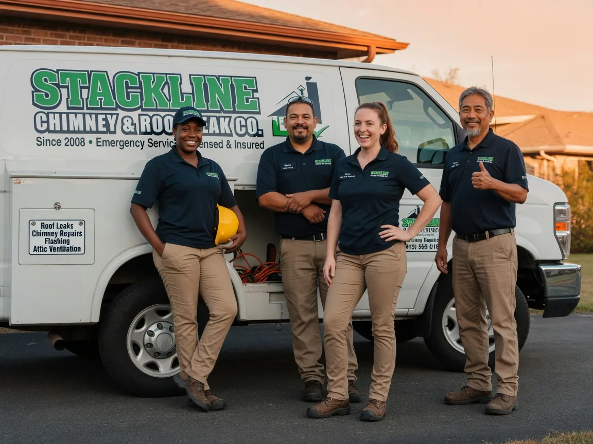 Chimney flashing repair company in Newcastle, TX
